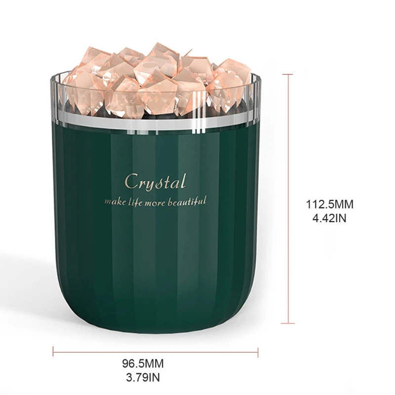 

Portable Crystal Aromatheraphy Humidifier USB Wireless Aroma Essential Oil Diffuser Air Humidificador with Atmosphere Lamp Home