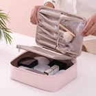 Вместительная косметичка, дорожная косметичка, водонепроницаемая сумка для хранения туалетных принадлежностей, дорожный набор для хранения косметики, женская косметичка