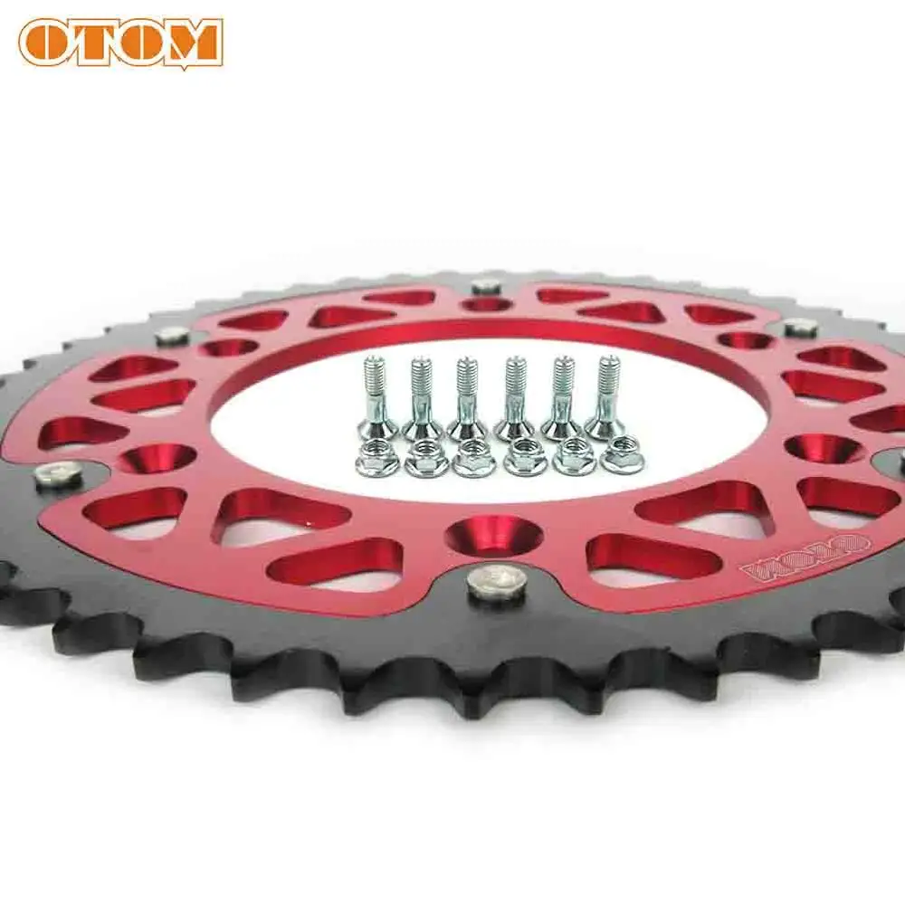 Задняя цепная Звездочка OTOM 48T для мотоцикла двойные звездочки стальной алюминиевый цепной поднос HONDA CR250 CRF250X