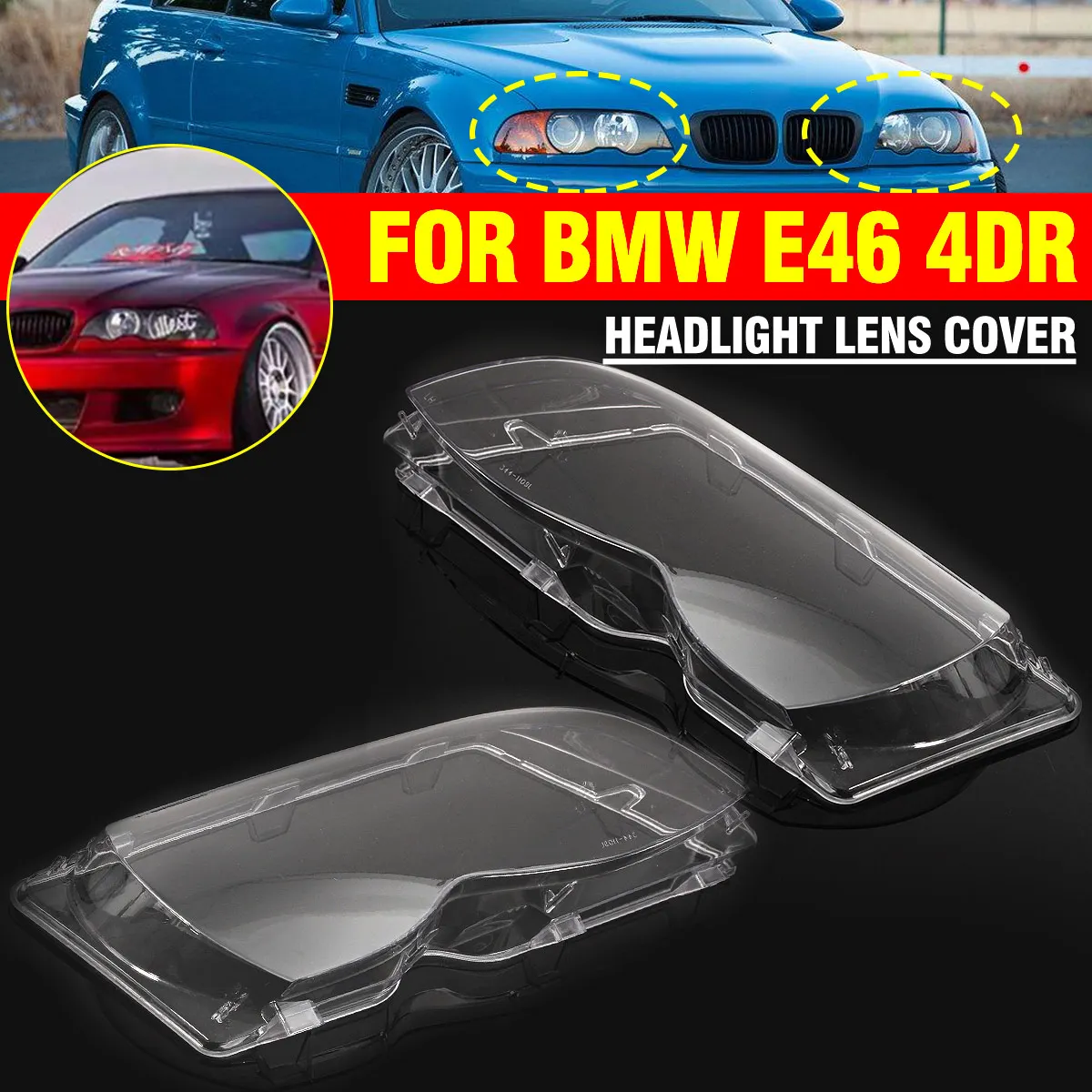 2 шт. авто фары Сменные рассеиватели левый и правый защитная крышка корпуса для BMW