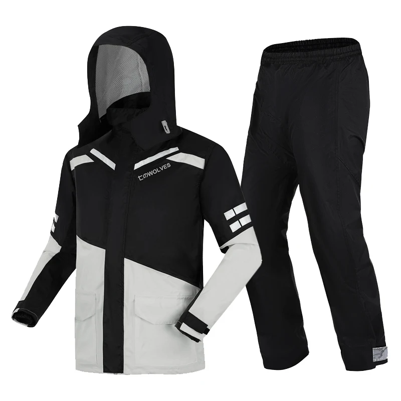 Водонепроницаемый модный дождевик для мужчин мотоциклетный велосипедный костюм