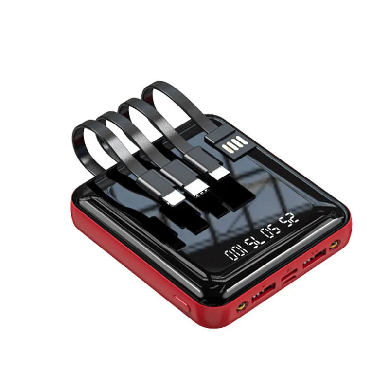 Портативный мини-аккумулятор 20000 мАч с кабелем Micro USB Type-c для iPhone Samsung Huawei |