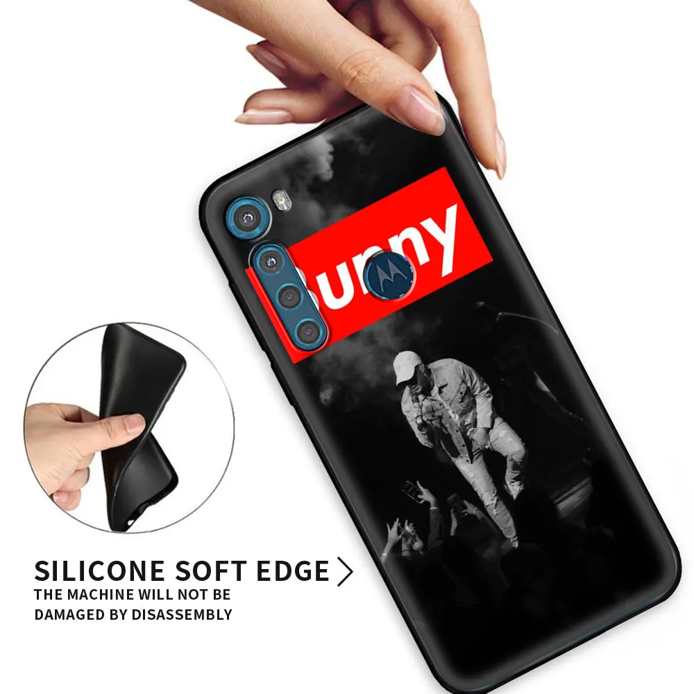

Cover For MOTOROLA One Fusion Edge ES6 Bad Bunny Maluma Soft Cover for Motorola G G30 G10 G9 G8 Plus Play Power