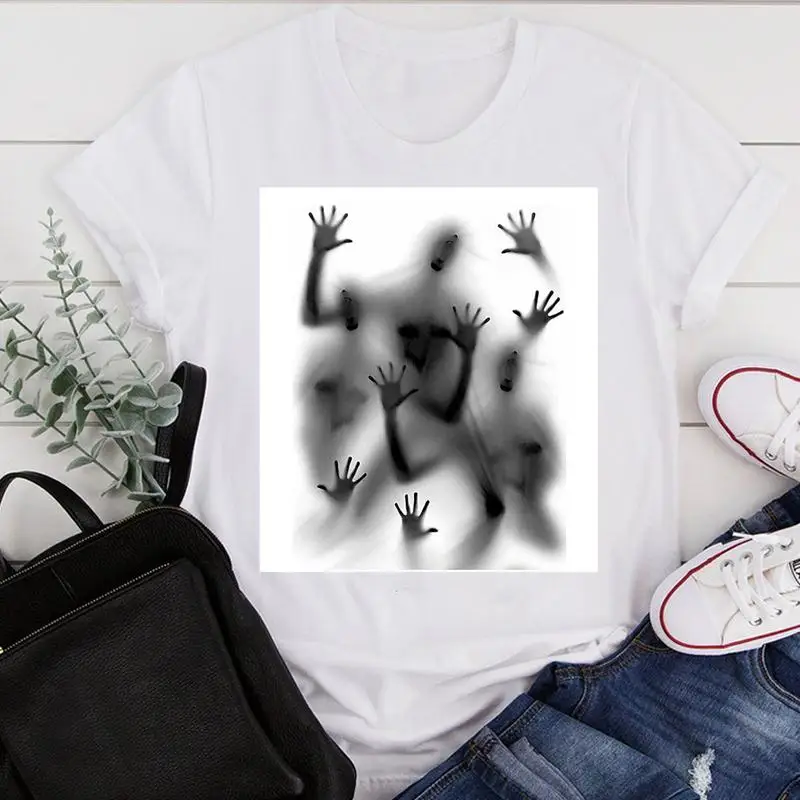 

Женская одежда, забавная одежда с мультяшным принтом, новинка 90-х, женская летняя модная футболка с принтом, женская футболка с коротким рук...