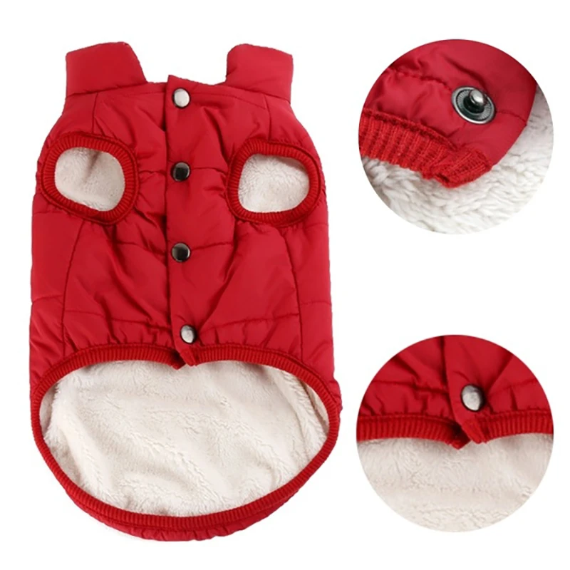2020 Hot Cute Autumn Dog Clothes Printed Red Blue Warm Vest For Small Medium Dogs Pet Puppy T Shirt Size XS-3XL | Дом и сад