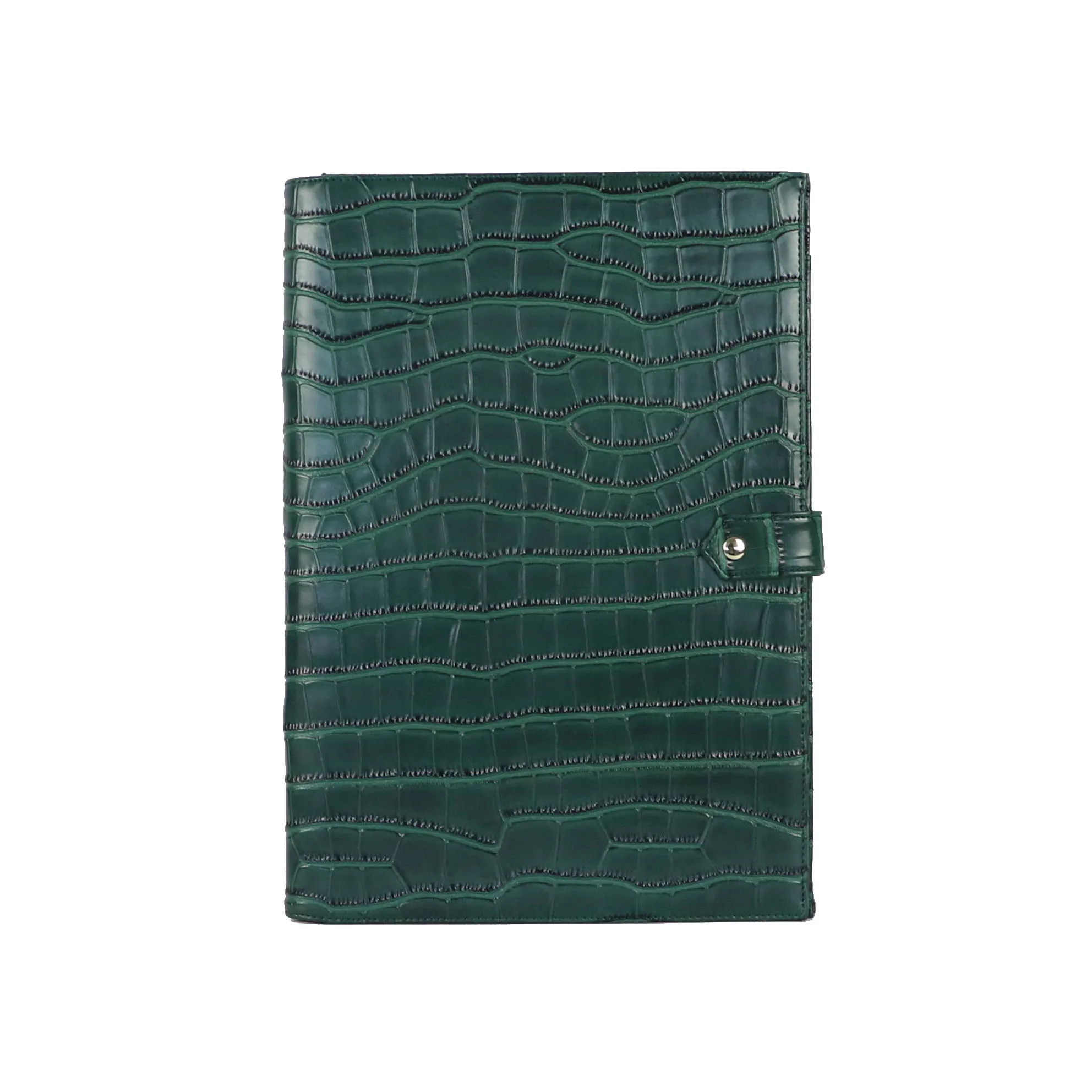 Crocodile Green Лидер продаж, мужская сумка, мужская, модная, с узором «крокодиловая кожа», Padfolio, высокое качество, бизнес, А4, держатель для файлов, Роскошный чехол для Ipad, держатель - Цвет: Crocodile Green