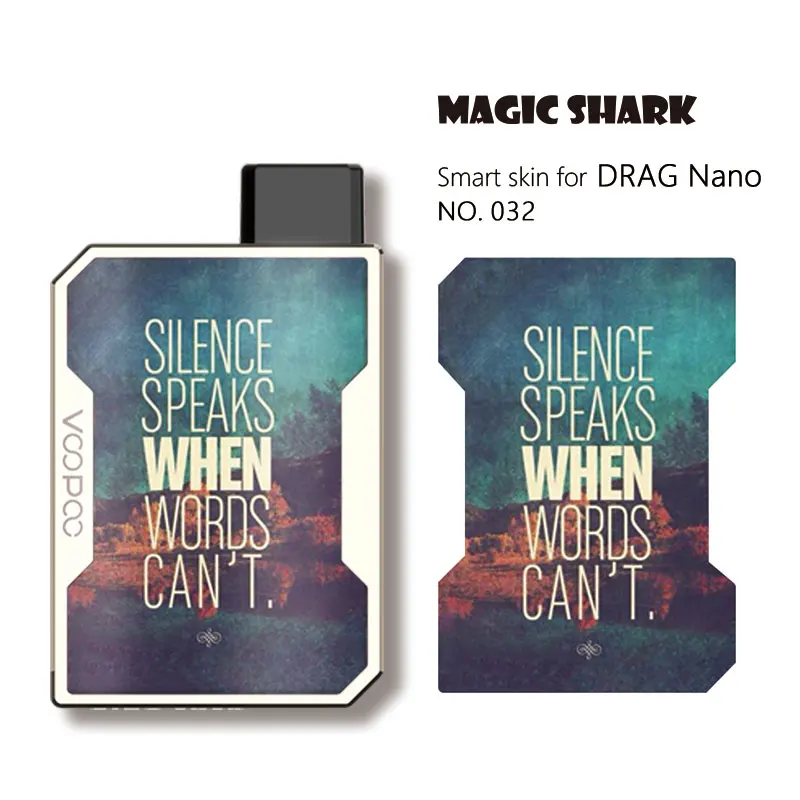 Magic Shark Fashion Venum английские слова Китай 1 шт./лот чехол наклейка пленка для Voopoo Drag Nano