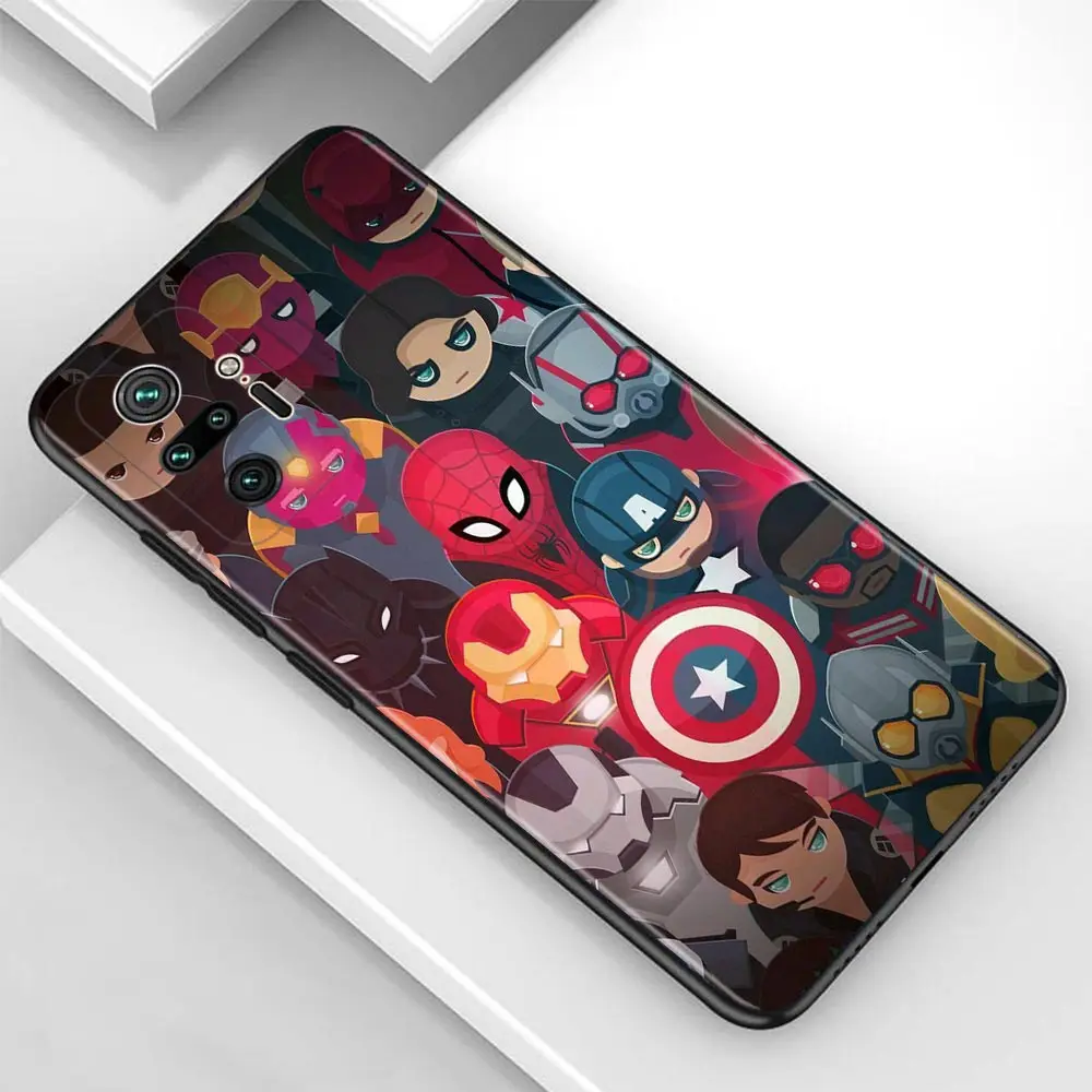 Marvel Superhero Phone Cases For Xiaomi Redmi Note 9 8 10 Pro 9T 9S 8T 7 10 11pro Max Funda for redmi 9A 9T 8A 9 9C 8 7 7A Coque