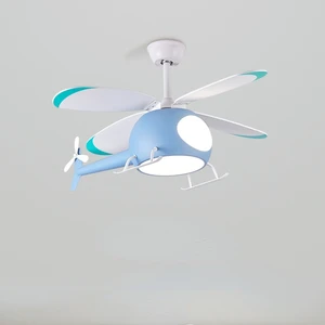 Childrens Room Bedroom Ceiling Aircraft Fan Lamp 2021 New Invisible Integrated Boys Room Ceiling Fan Lights
