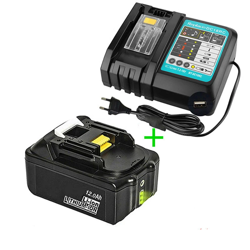 Аккумуляторная батарея MAKITA BL1880 BL1860 BL1830 сменный литий ионный аккумулятор 18 в 12 А ·