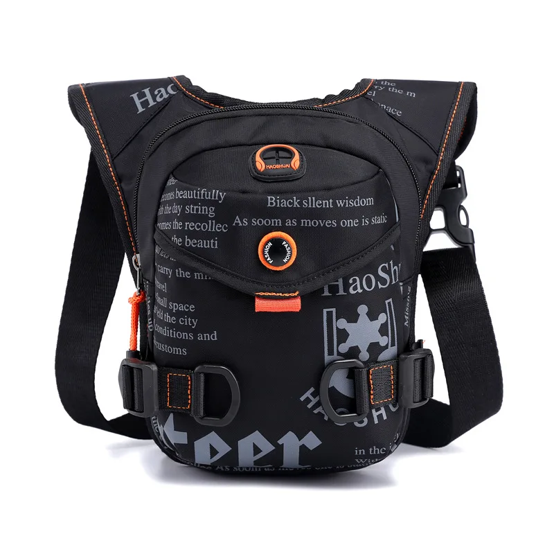 

Нейлоновая поясная сумка для мужчин, забавная дорожная мужская сумочка для мотоциклистов, мессенджер в стиле милитари для поездок на бедро