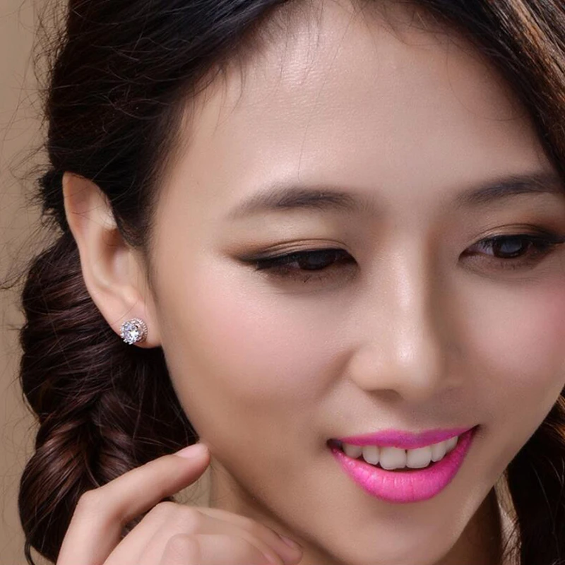 Серьги гвоздики в виде короны из циркона для мужчин и женщин|Серьги-гвоздики| |