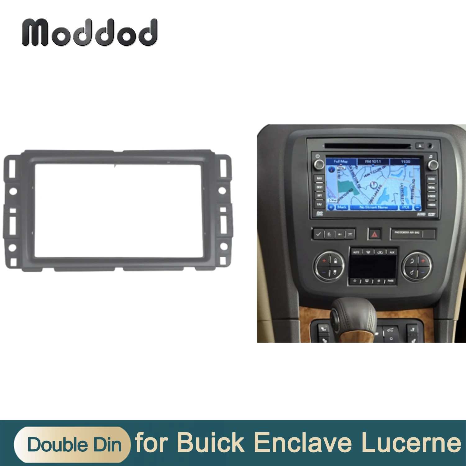 

Double Din Fascia Radio for BUICK Enclave 2007+ CD DVD GPS Stereo Panel Dash Mount Trim Kit Surrounded Frame Bezel Cover