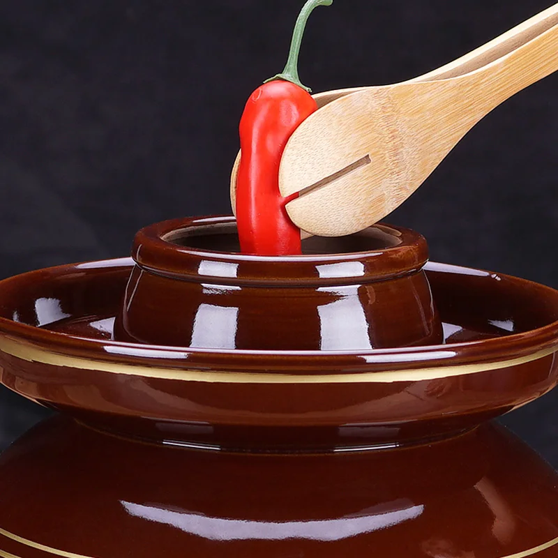 Большая Емкость керамическая кожа домашние ночные пятна маринованная капуста