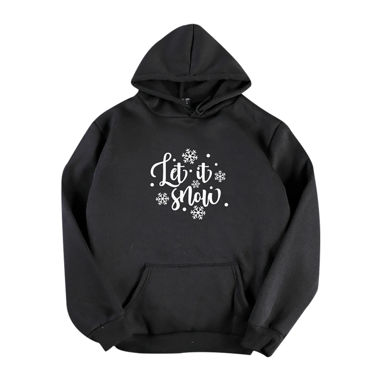 

Шнурок Рождество толстовки для женщин с принтом рубашка с длинными рукавами и круглым вырезом кенгуру карман свободного кроя толстовка с к...