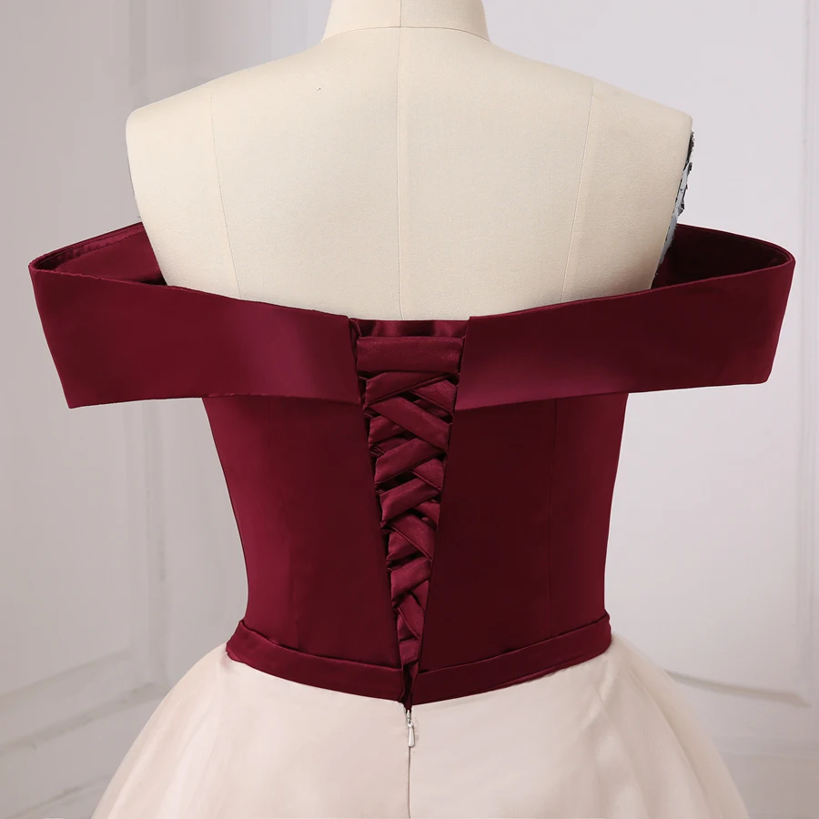 Новое индивидуальное вечернее платье Jiayigong с открытыми плечами трапециевидного