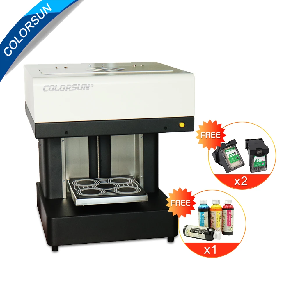Colorsun 4 чашки кофейный принтер пищевой струйный DIY Художественный для торта
