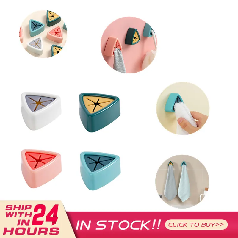 

Creative Towel Plug Holder Towel Storage Racks Hanger Adhesive Rag Dishcloth Holder Rag Cleaning Tools Hook For Bathroom Kitchen