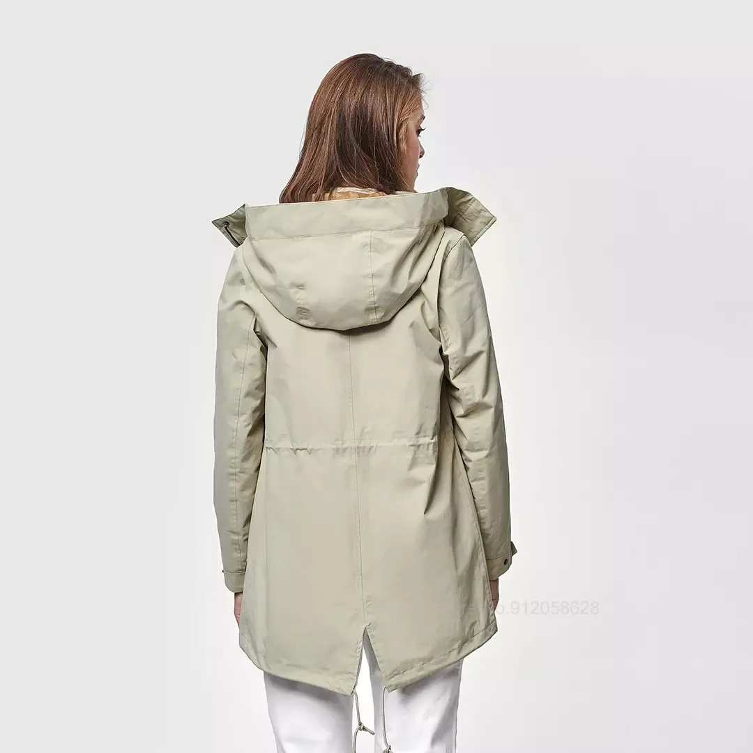 Youpin PELLIOT Женская куртка для активного отдыха на природе, походов и кемпинга. Ветрозащитная, водонепроницаемая и теплая куртка для зимы.