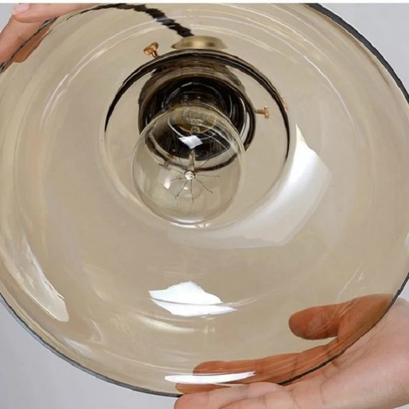 Винтажный подвесной светильник s стеклянный Лофт промышленная Подвесная лампа