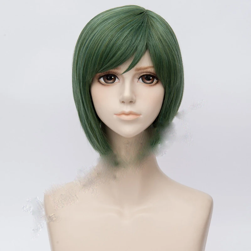2020 New Hand Tour A3! Yuki Rurikawa Cosplay Wig Short Green Heat Resistant Synthetic Hair Pelucas Party Anime Costumes | Тематическая