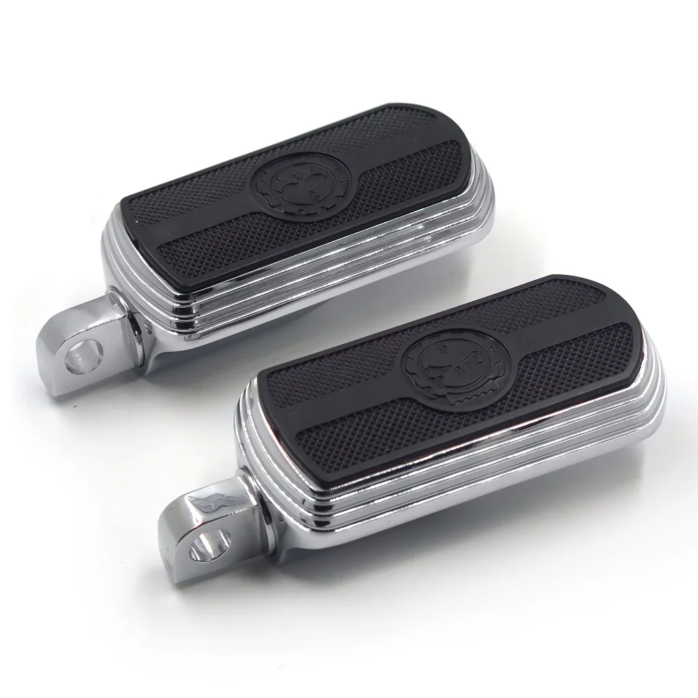 Aftermarket мотоцикл части шестерни череп Great Wall подножки для 84-17 Harley Road King Street Glide Road Glide BLAC