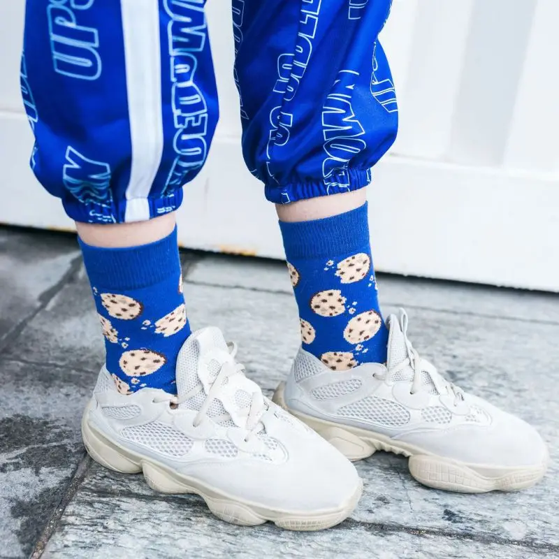 Женские носки Забавные милые хлопковые в стиле Харадзюку для скейтборда