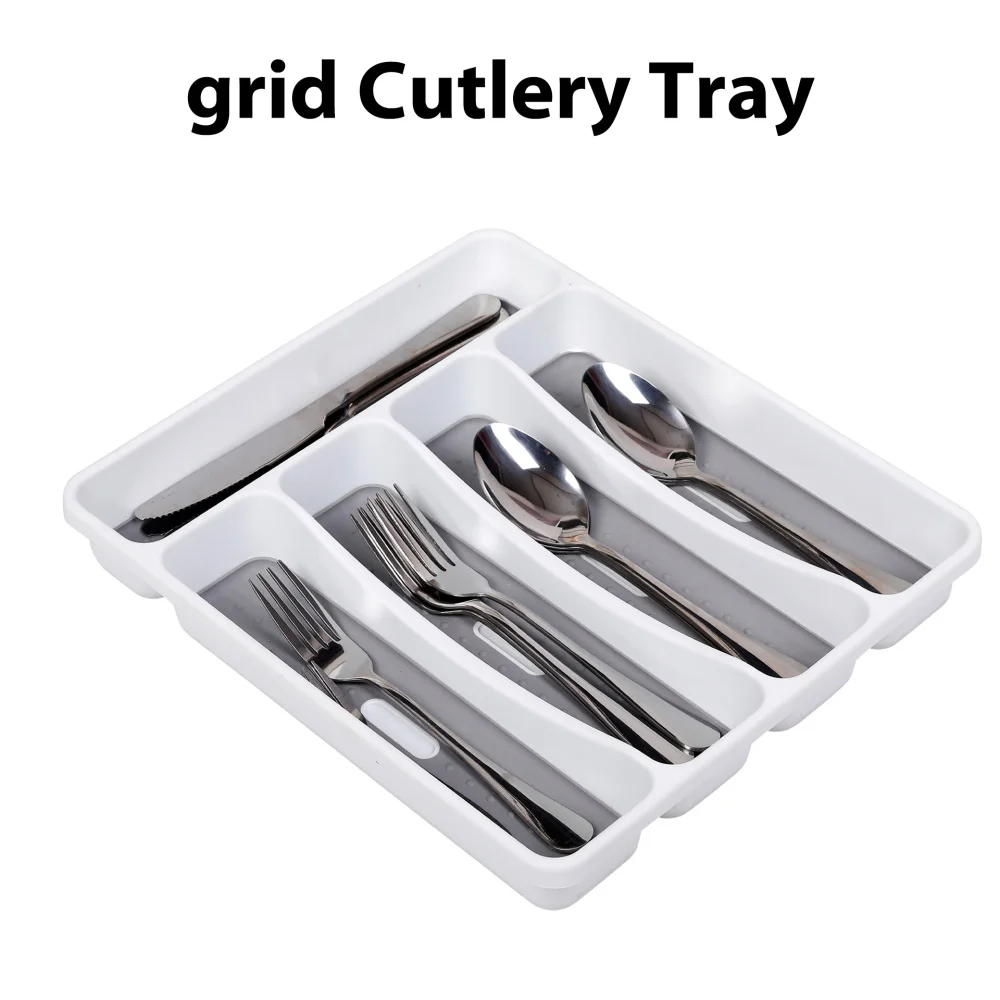 

Cutlery Organizer Box Kitchen Drawer Organizer Separation Finishing Storage Box Eco-Friendly PP Tray Spoon Knife Fork Cutlery