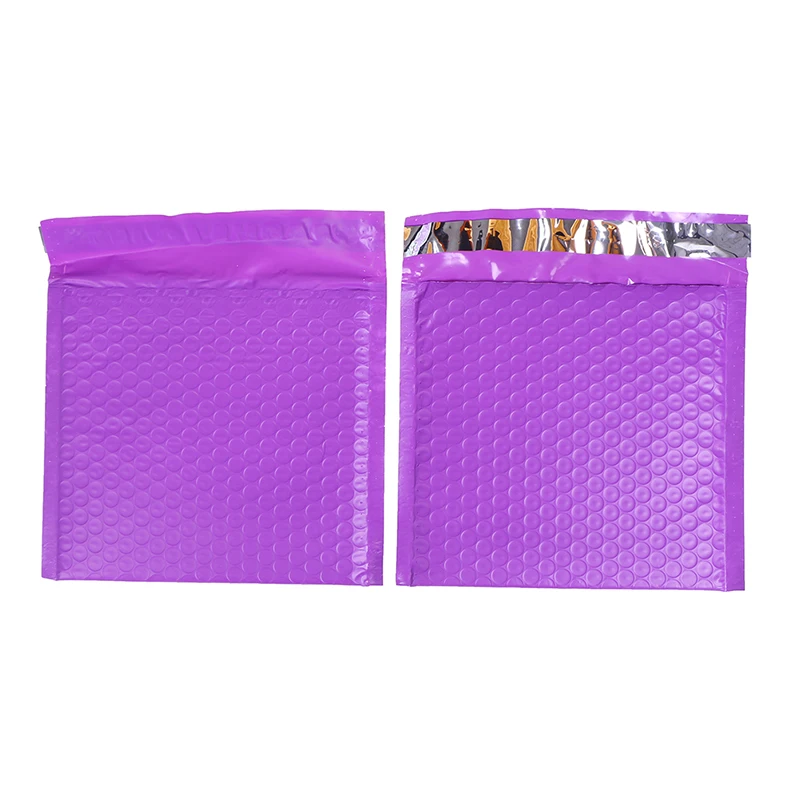 

10Pcs Purple/ Plastic Envelope Bag Small Bubble Mailers Padded Envelopes Self Seal Shipping Mailing Bags Stationery