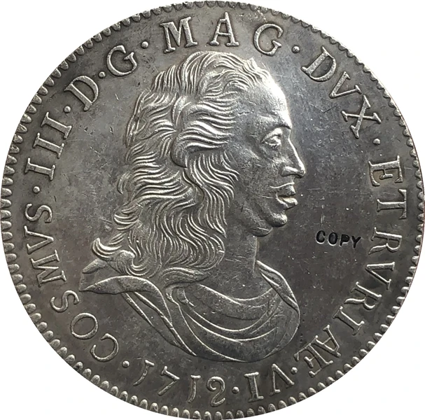 

1712 Италия 1 Tollero-Cosimo III копия монет