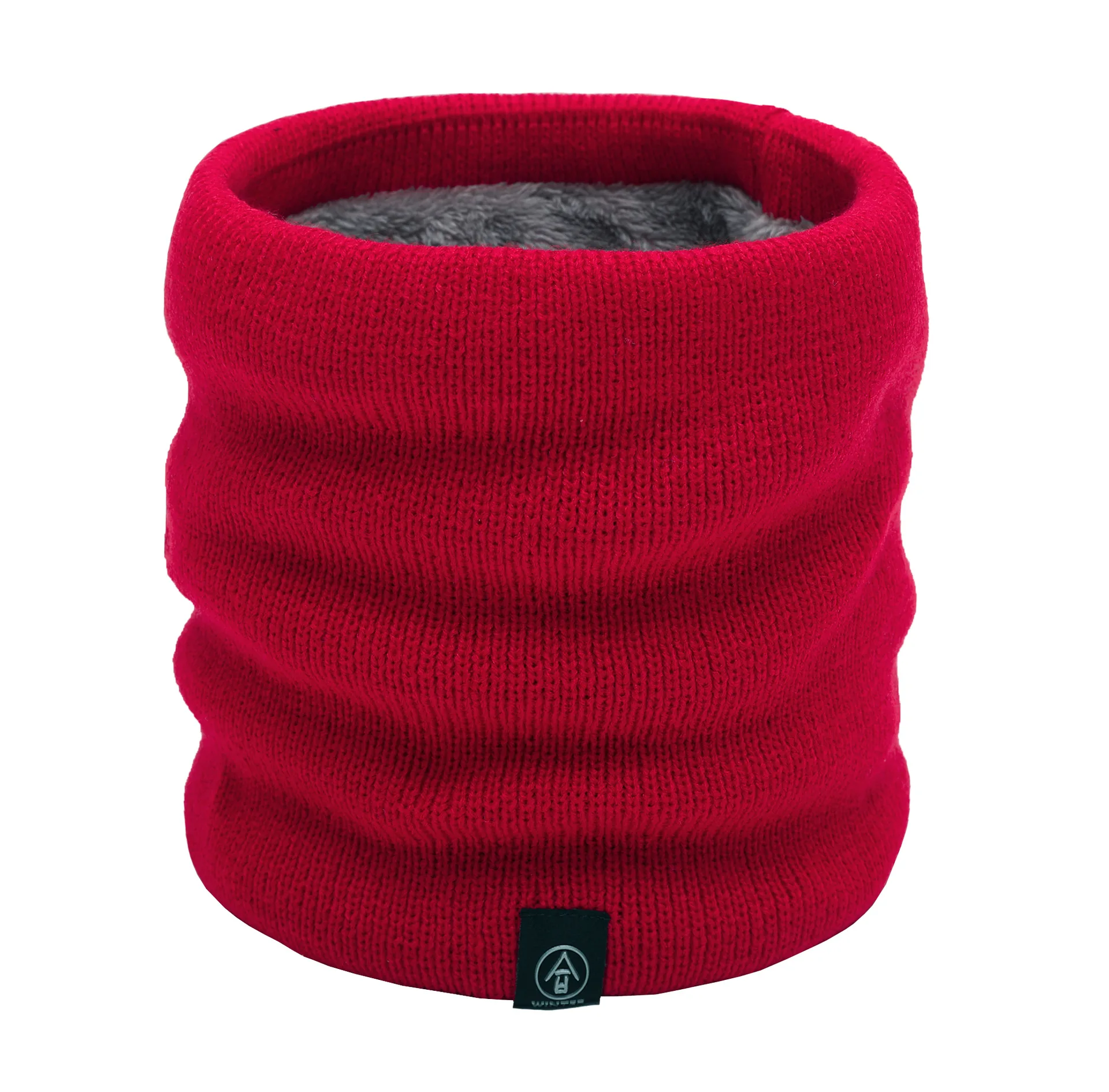 

2021 Male and Female Couples Autumn and Winter New Solid Color Single Circle Keeps Warm Plus Velvet Thick Outdoor Knitted Bib