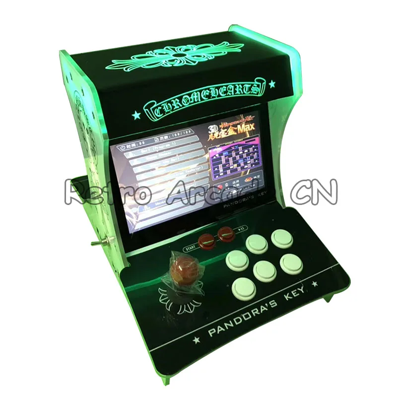 2 игрока мини-аркадная машина с двойным экраном 10 1 дюйма Встроенный 3D ключ Pandora 7 PCB