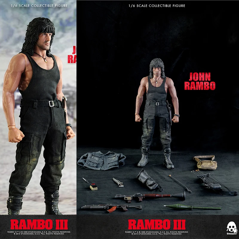 3A Threezero 3Z0169 1/6 первая капля крови 3 Джон Рэмбо 12 дюймовый Подвижная кукла в