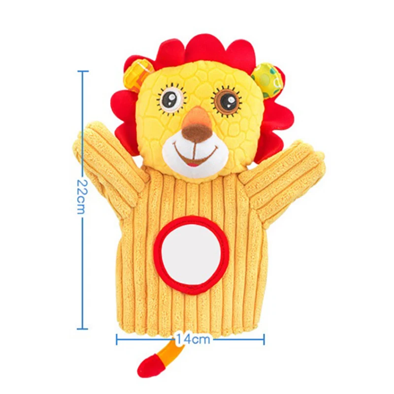

JOLLYBABY Baby Hand Puppet Plush Finger Doll Interactive Hand Toy Animal Glove Bite Pacification Artifact