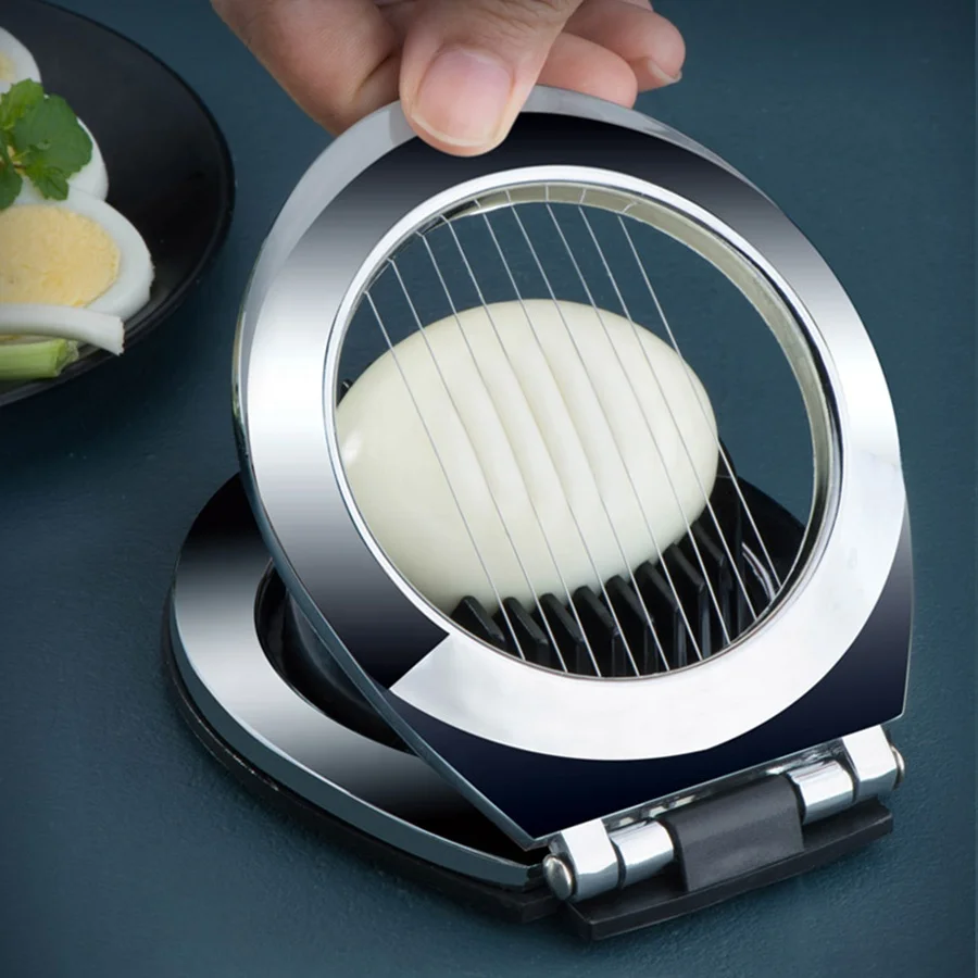 

Multifunctional Egg Slicer Stainless Steel Eggs Cutting Egg Wedges Fruits Slicing Strawberry Cheese Kitchen Accessories