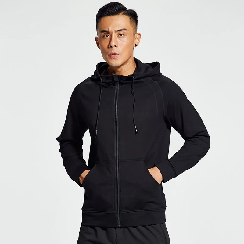 Спортивное пальто для мужчин бега весна осень зима новинка куртка с длинным