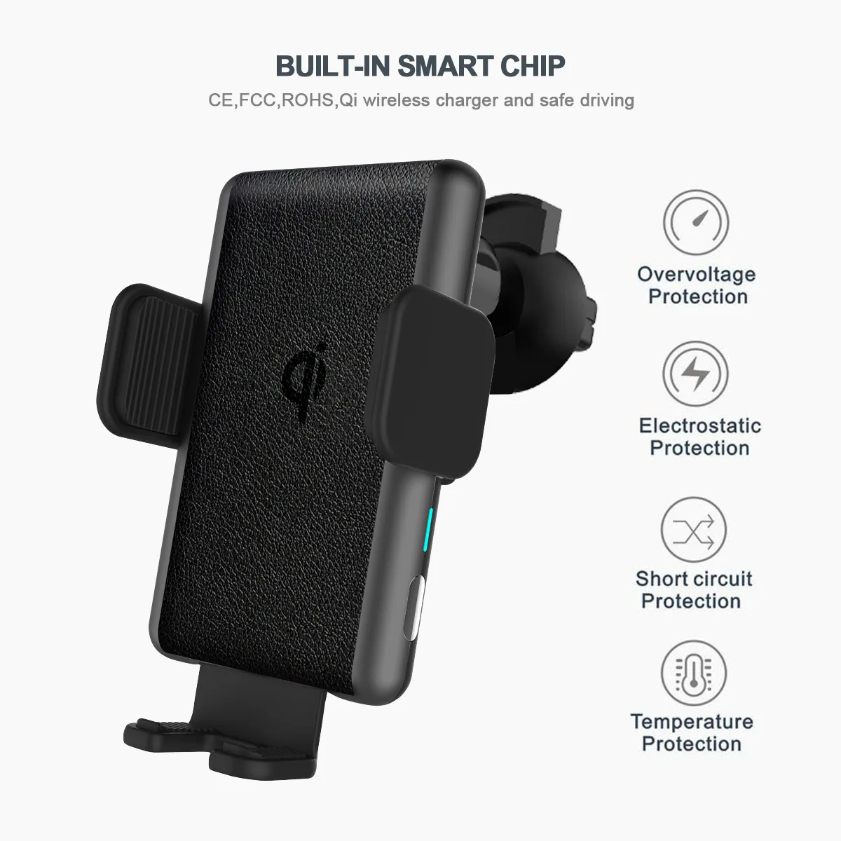 

Wireless Car Charger Fast Charging for Xiaomi Huawei Ulefone Doogee Samsung Note 9 Note 8 S10 Plus in Car Phone Mobile Adapter