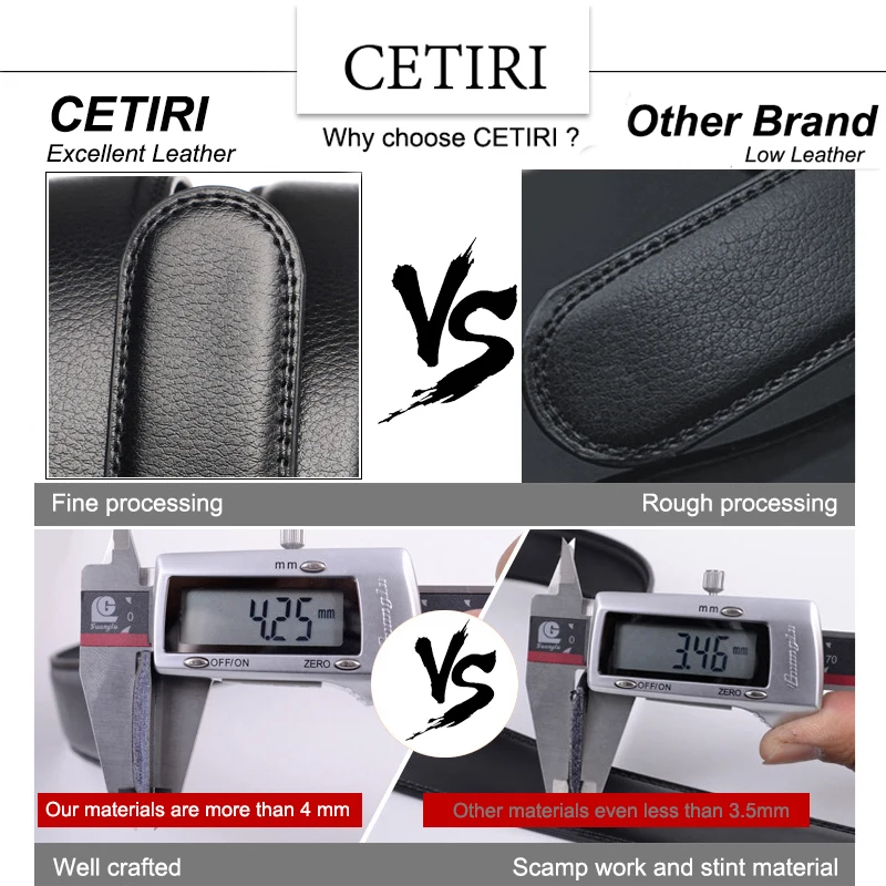 Мужской ремень из натуральной воловьей кожи с бесплатной пряжкой 3