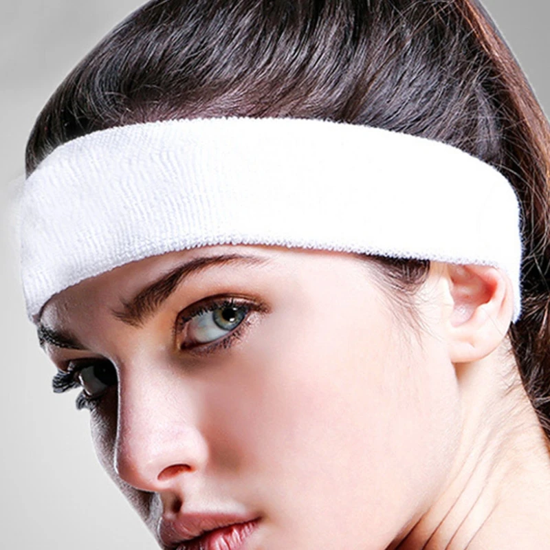 

Sweatbands Sports Headband/Wristband for Men & Women Moisture Wicking Athletic Cotton Terry Cloth Sweatband for Gym,Out