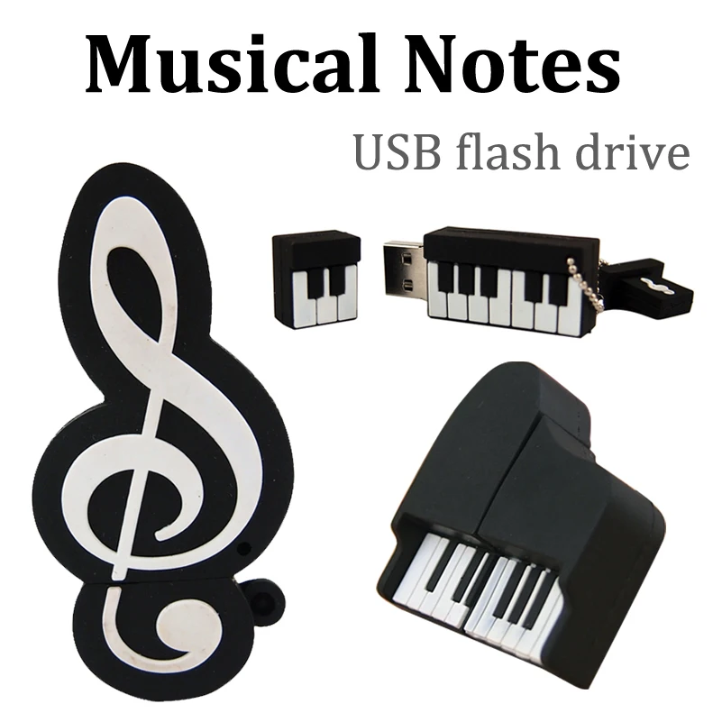 С рисунком в виде скрипичного ключа карту флэш памяти с интерфейсом usb 128 МБ 4 ГБ 8
