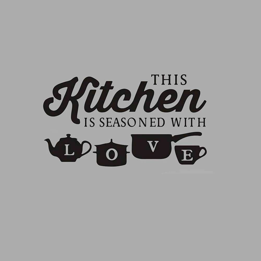 1 шт. креативные съемные наклейки на стену для кухни чашки любви столовой сделай