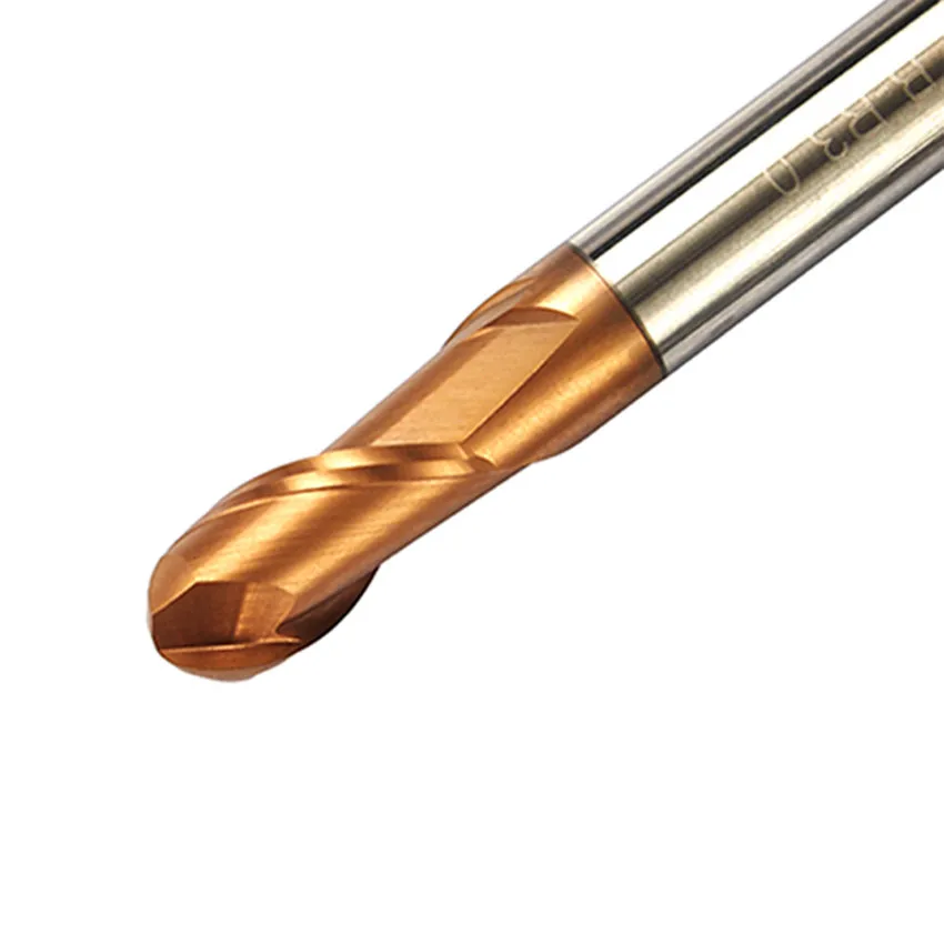 

ZCC.CT HMX-2B-R7.0 / HMX-2B-R8.0 / HMX-2B-R10.0 68HRCcnc milling cutter cutting tools Two flute ball end mills 1PCS/BOX