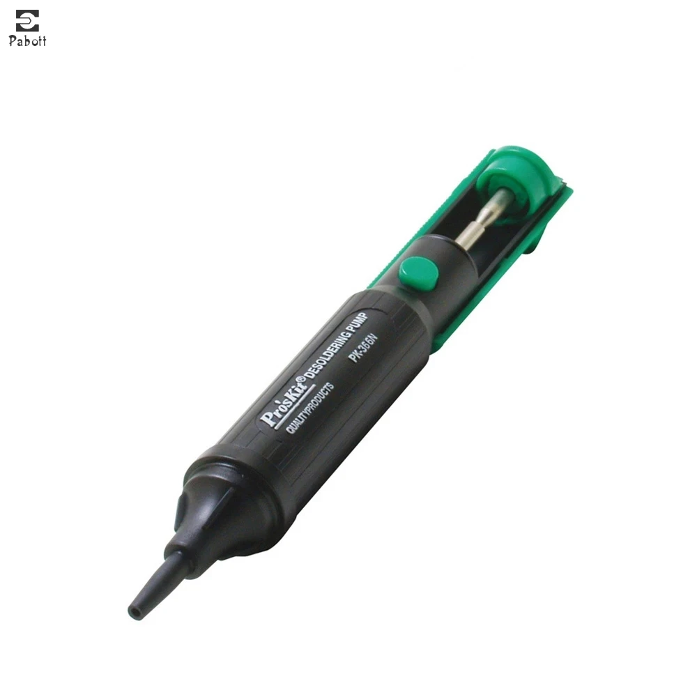 

100% Original Pro'sKit 8PK-366N-G Suction Tin Suckers Gun Soldering Iron Pen Hand Tools Desoldering Pump Piston Quick Easy