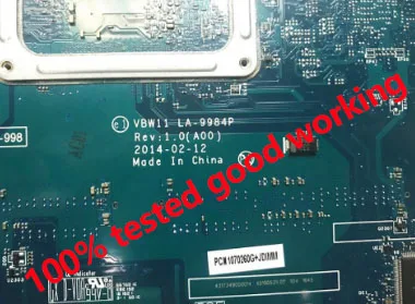 Шели для Dell l inspiron 17R 5737 3737 Материнская плата ноутбука I5-4200U Процессор VBW11 LA-9984P CN-0W6XCW 0W6XCW W6XCW DDR3L Проверка прошла успешно