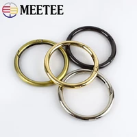 meetee 2pcs 506075mm openable spring o ring buckle metal snap buckles bag dog collar keychain clasp clip diy hardwareaccessory