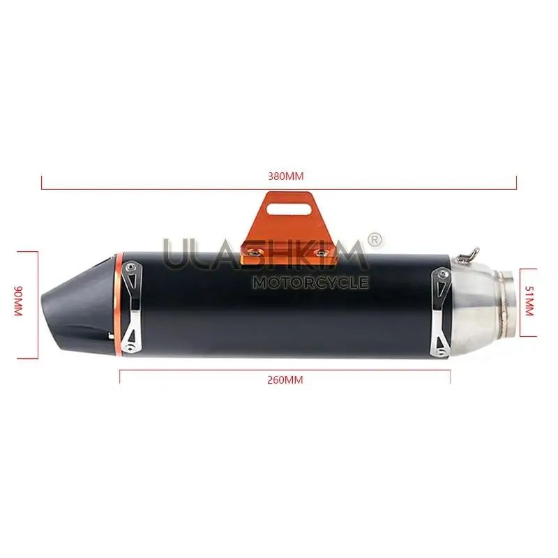 

Motorcycle Exhaust Muffler Pipe Link middle Pipe Slip On For HONDA CBR400 CB500R CBR500R 2013-2015 CB400X CB500X 2013-2016