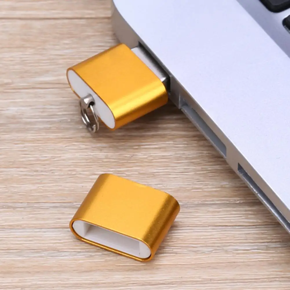 Мини-адаптер для чтения карт памяти из алюминиевого сплава USB 2 0 T Flash TF Micro SD ПК/Mac