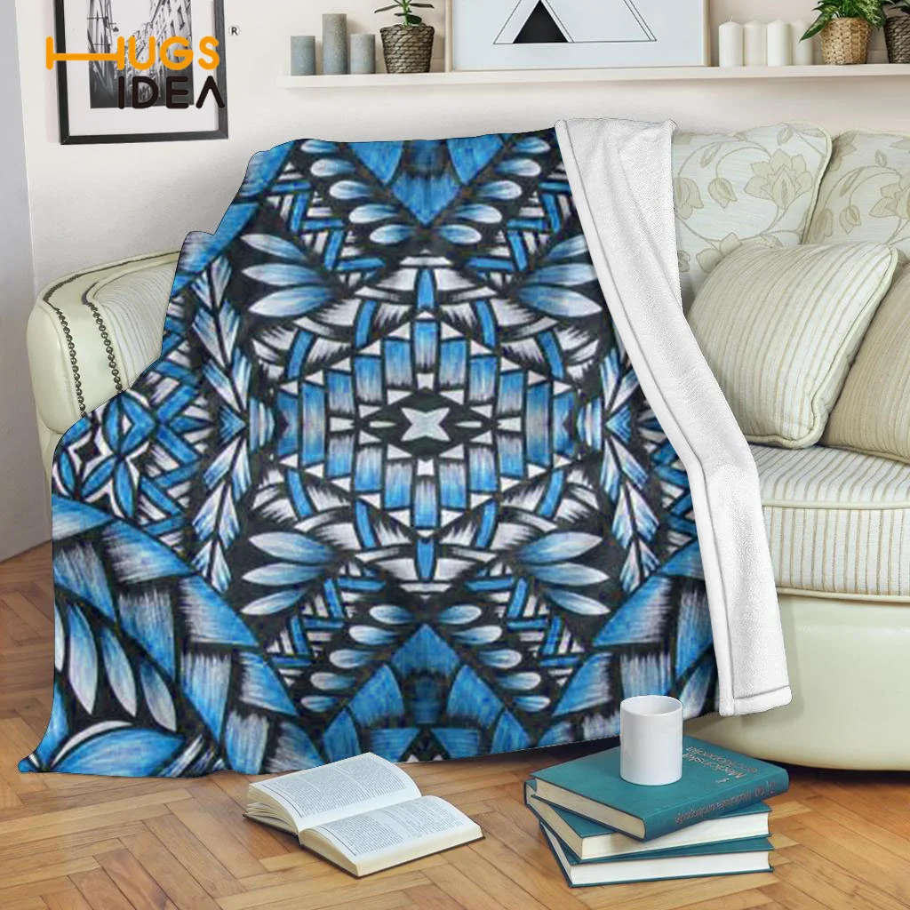 

HUGSIDEA Fashion Home Textile Super Warm For Boys Girls Fashion Pattern Brand Design Home Textile Soft Bed Blanket Good Quality