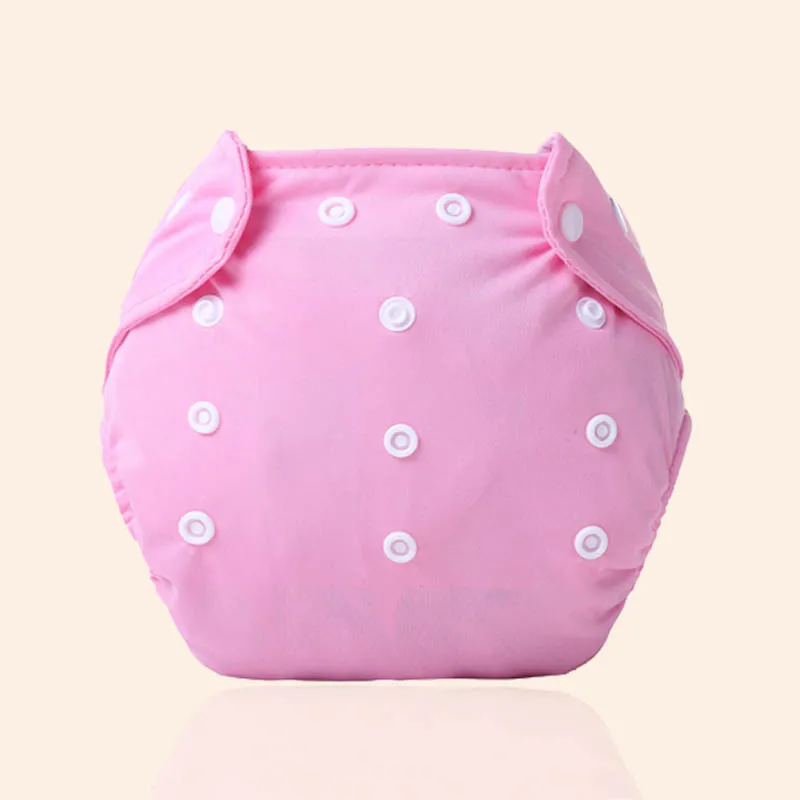 Pink Детские Подгузники моющиеся многоразовые подгузники регулируемые хлопковые тренировочные штаны тканевые подгузники дышащие детские зимние подгузники - Цвет: Pink