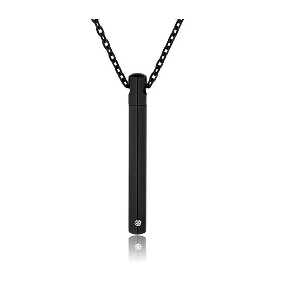 Цилиндрический чехол из нержавеющей стали 4 цвета|Ожерелья с подвеской| |